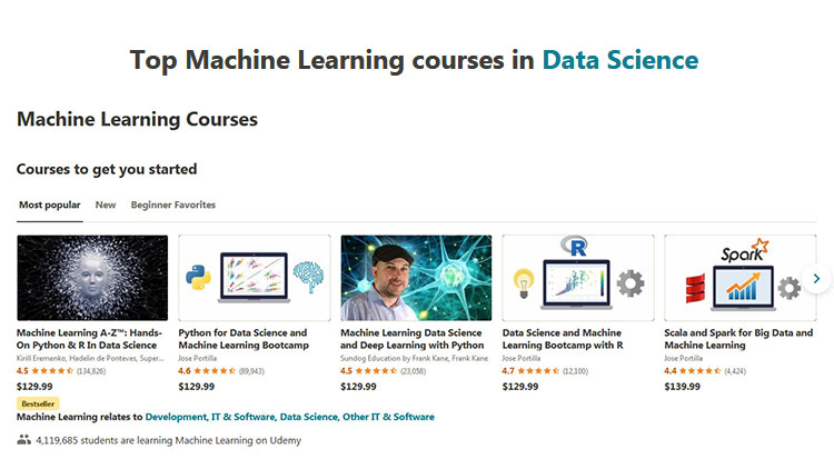 10+ Best Udemy Machine Learning Courses with Certificate of Completion!