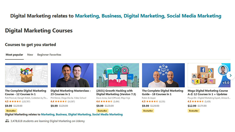10+ Best Udemy Digital Marketing Courses with Certificate of Completion! 10+ Best Udemy Digital Marketing Courses with Certificate of Completion!