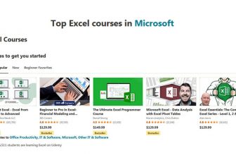 Udemy Excel Courses