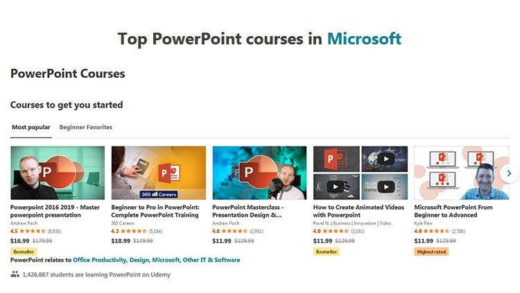 10+ Best Udemy Microsoft PowerPoint Courses with Certificate of Completion!