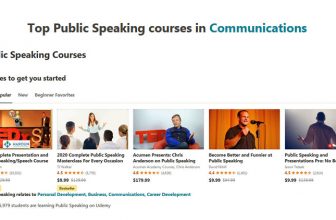 Udemy Public Speaking Courses