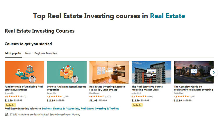 15+ Best Udemy Real Estate Courses with Certificate of Completion!