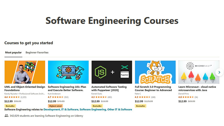 10+ Best Udemy Software Engineering Courses with Certificate of Completion!