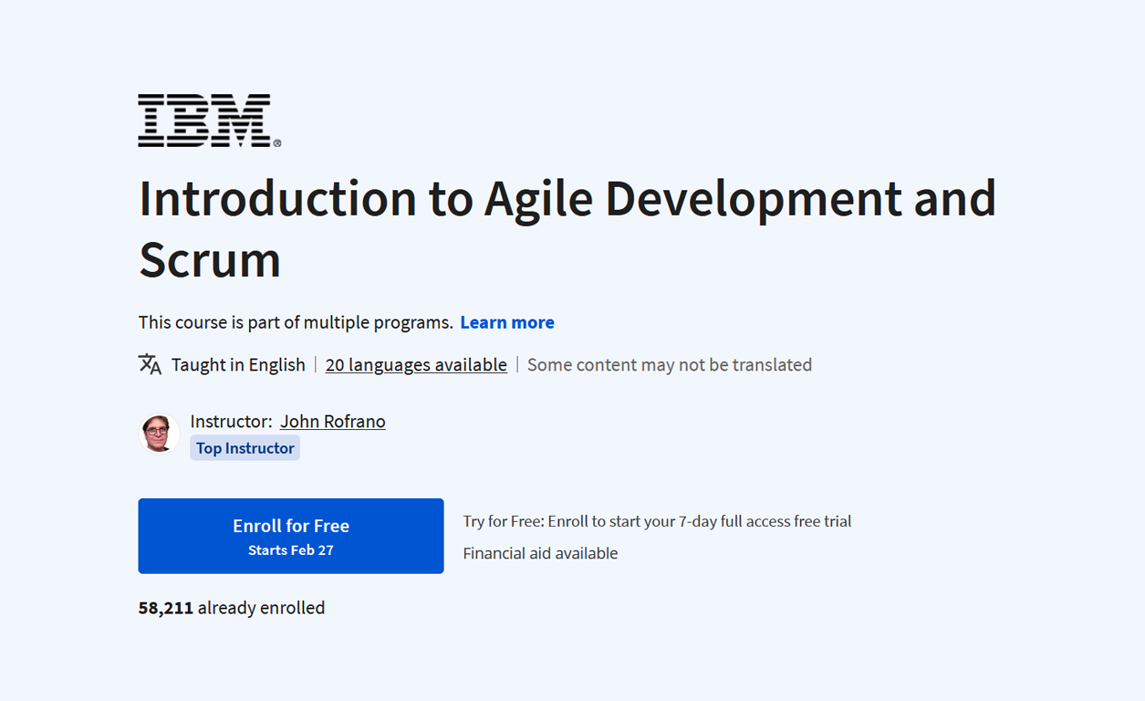 Introduction to Agile Development and Scrum