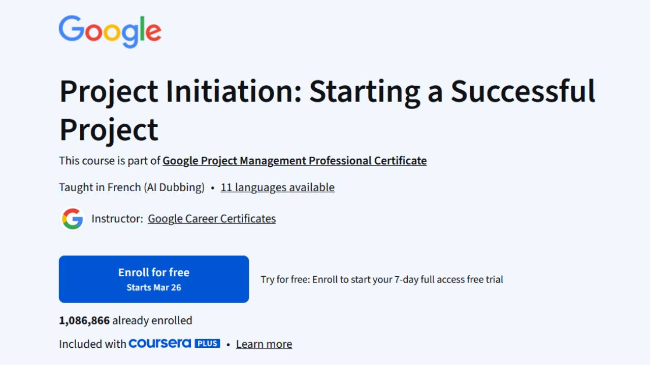 Google Project Initiation: Starting a Successful Project Google Project Initiation: Starting a Successful Project