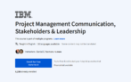 Project Management Communication, Stakeholders & Leadership